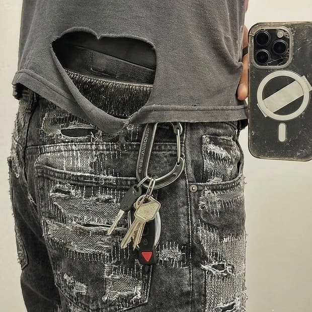 RECKLESS SCHOLARS 사시코 데님