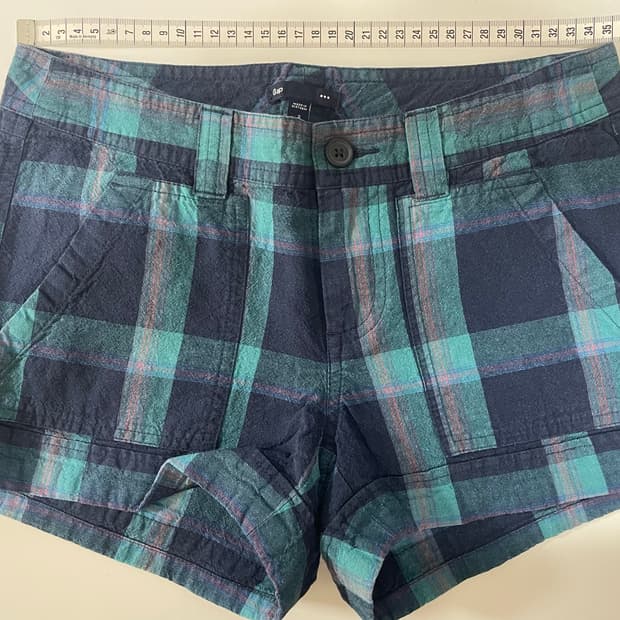 GAP 체크 반바지 2 사이즈