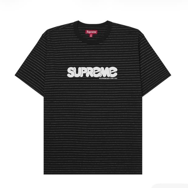 (XXL) 슈프림 버블 숏슬리브 탑 블랙 – 25SS 판매합니다.