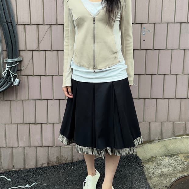 lagerfeld mesh skirt