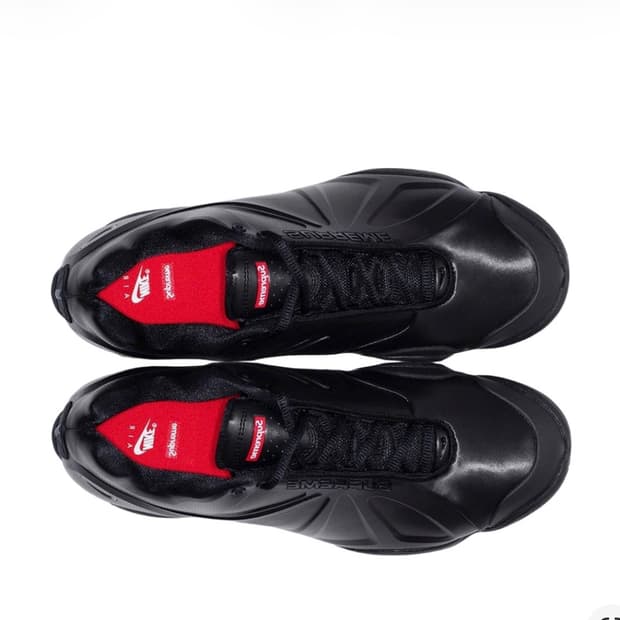 나이키 x 슈프림 에어 줌 코트포짓 SP 블랙 메탈릭 실버