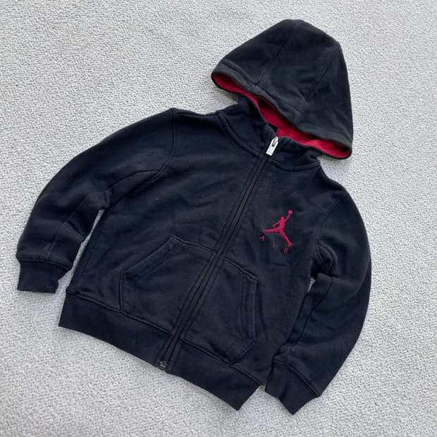 2T 나이키 조던 키즈 로고 자수 후드집업 자켓 0630E2