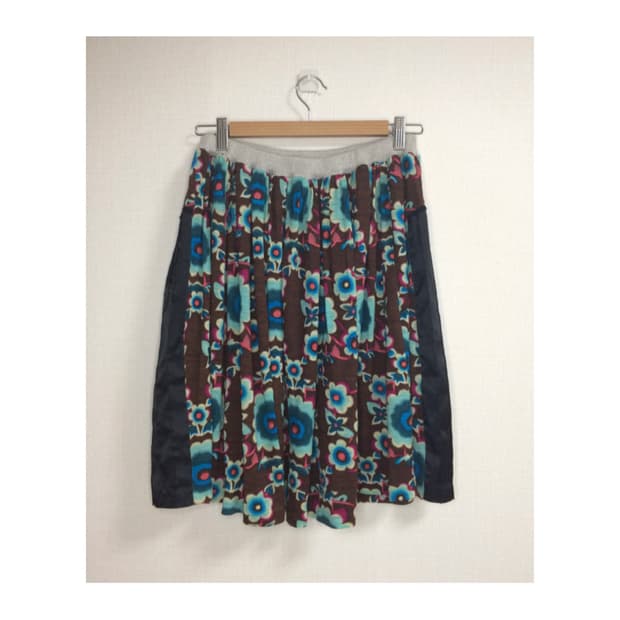 스나오 쿠와하라 플라워 에스닉 스커트