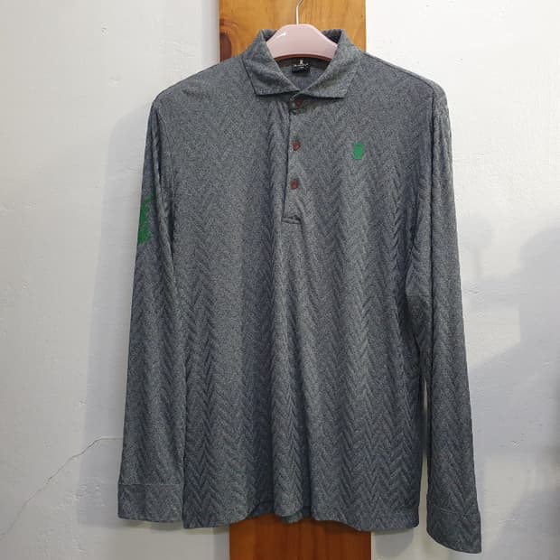 와이드앵글 긴팔 카라 골프티(110)