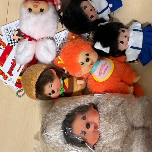 태국 몬치치 인형 키체인