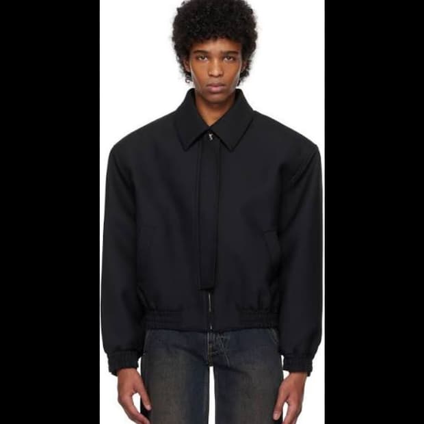 M) faxcopyexpress 파워숄더 블루종 블랙