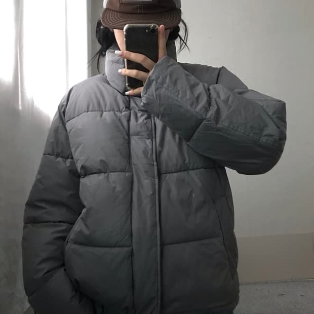 디키즈 그레이 패딩