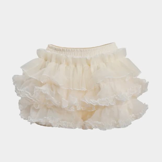 러프넥 튜튜 스커트