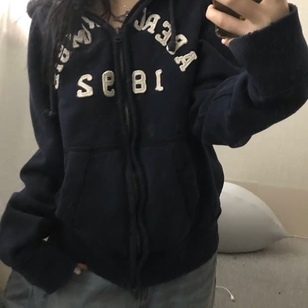 아베크롬비 네이비 후드집업