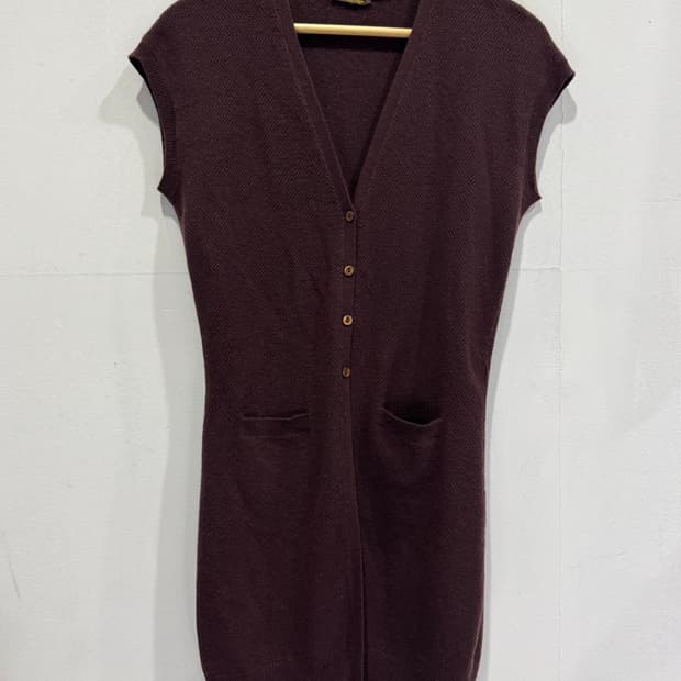 로로피아나 여성 니트 롱 베스트 정품