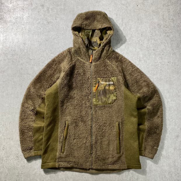 [L] Columbia 컬럼비아 카모포켓 플리스 후드집업 자켓