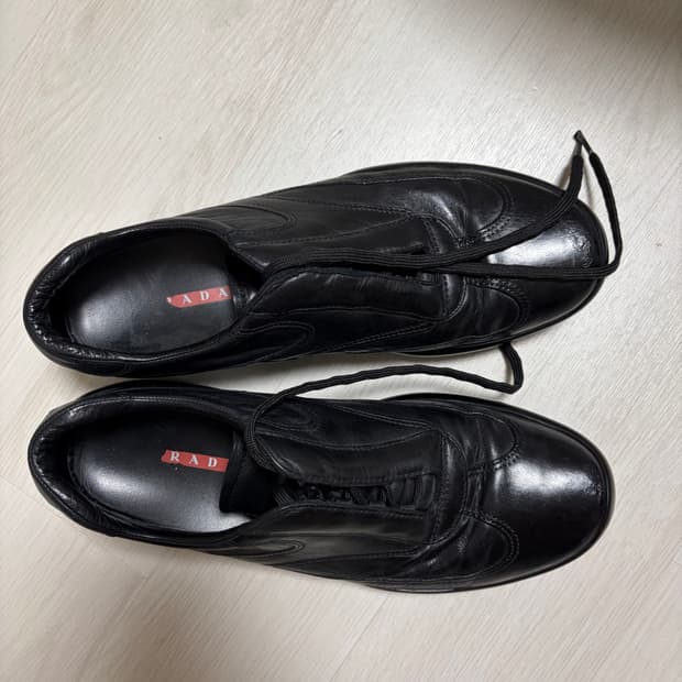 프라다 빈티지 스포츠 레더  아메리칸 컵 스니커즈