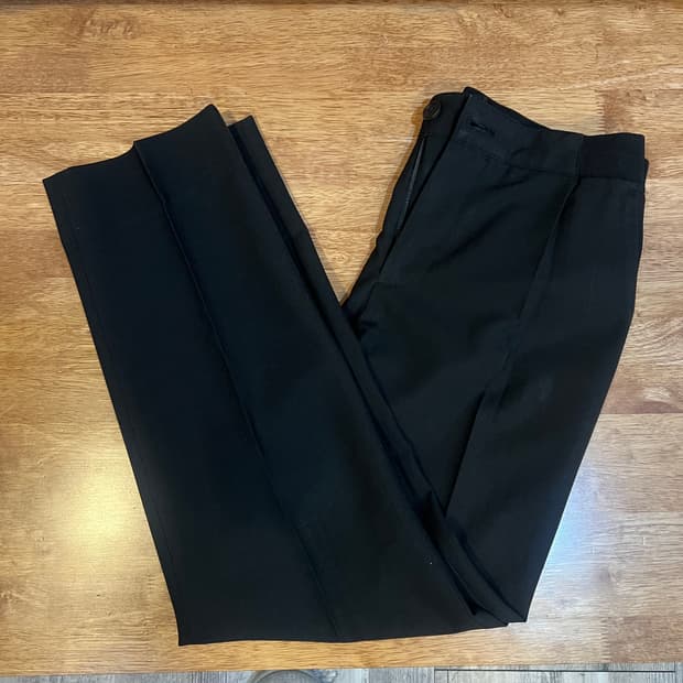 커스텀멜로우 여성 블랙 9부슬랙스 정장팬츠