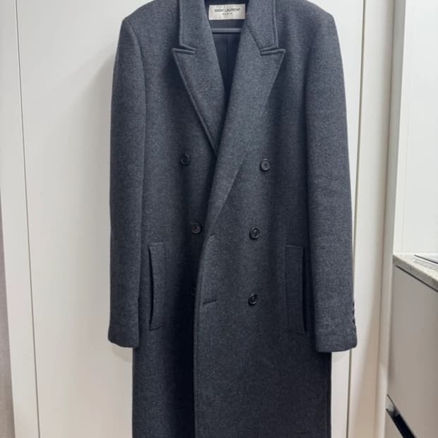 생로랑 17fw 캐시미어100 더블코트 46