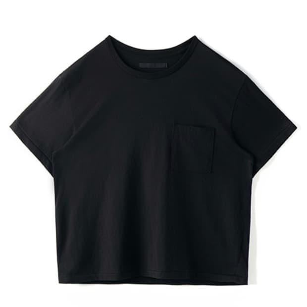 [L] htae Rough Pocket T Old Black