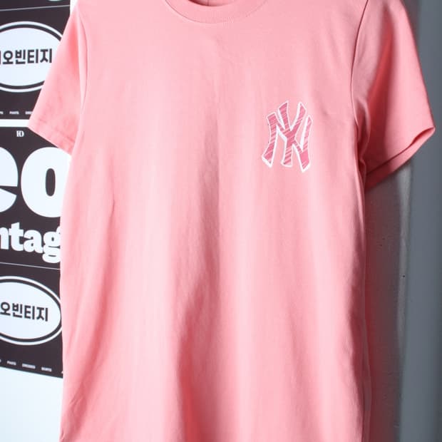 (S-M) MLB 엠엘비 반팔 티셔츠 뉴욕양키즈 빅로고-H36938