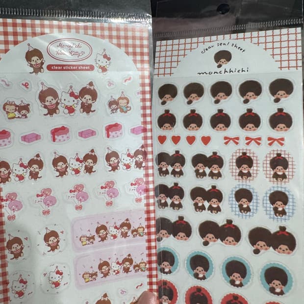 몬치치 스티커+가챠 키링