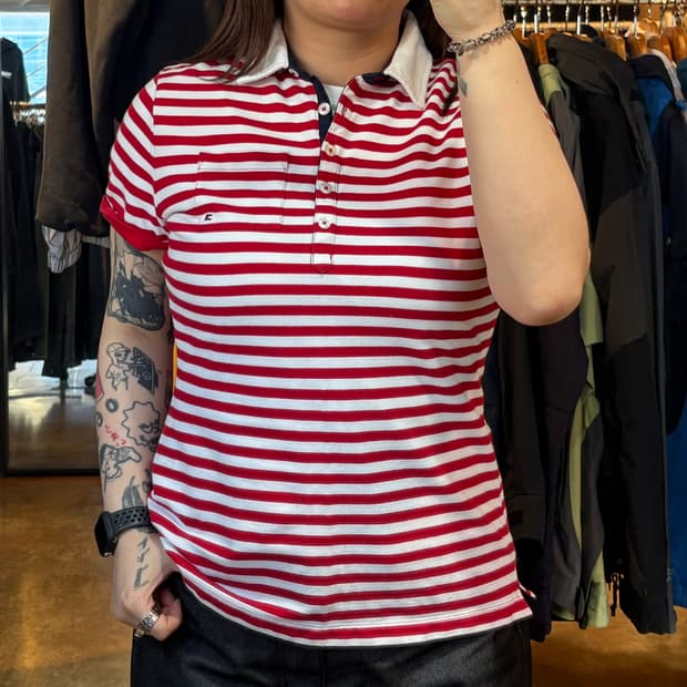 타미힐피거 단가라 카라 반팔