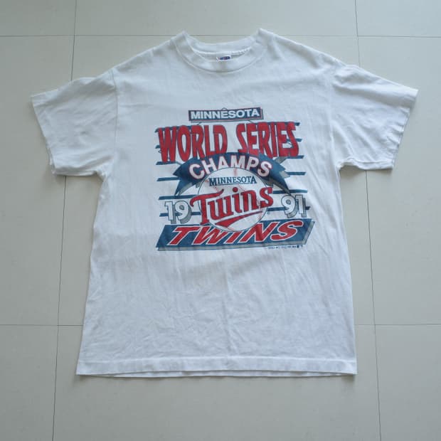 90s 미네소타 트윈스 월드시리즈 싱글스티치 티셔츠