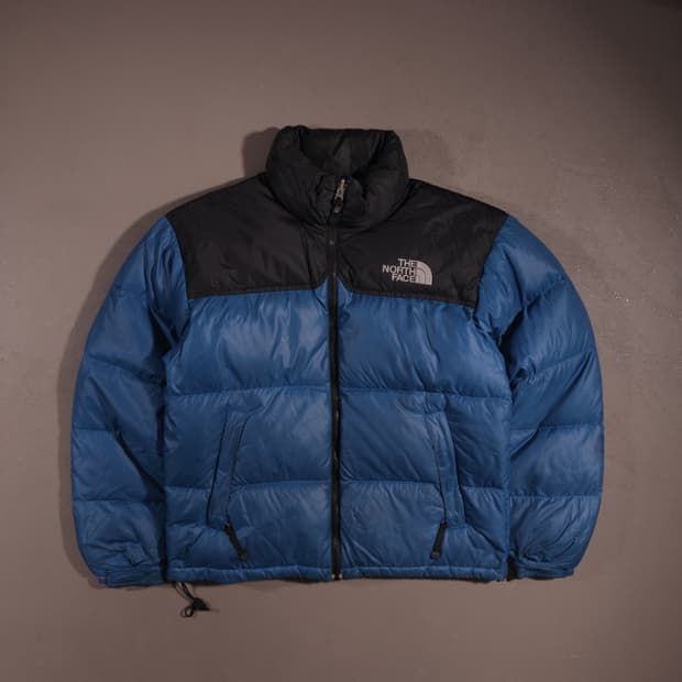 00s 노스페이스 눕시 700 패딩 블루