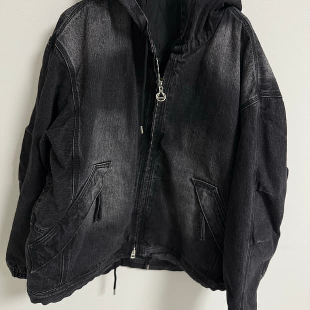 25FW 솔리드옴므 데님 후드 자켓