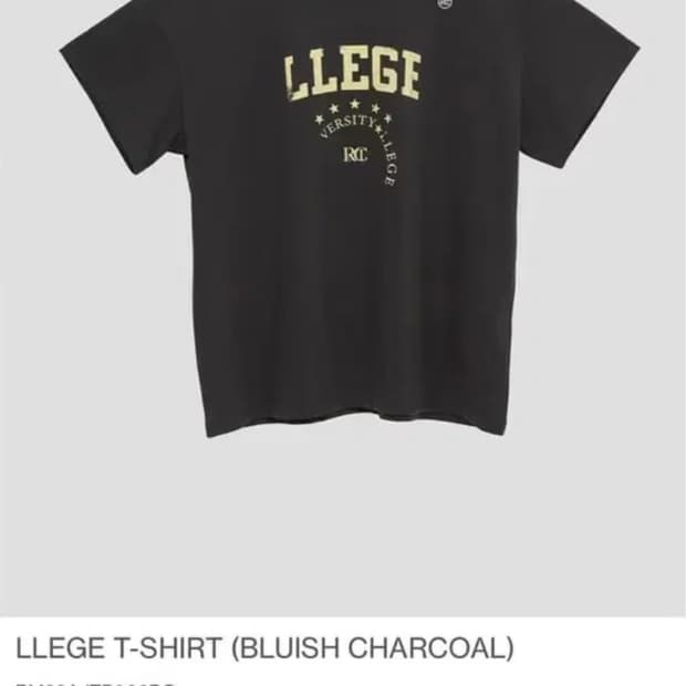 렉토 llege 반팔 차콜 free size