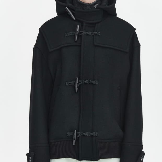 에프터 프래이 더플 숏코트 L 블랙