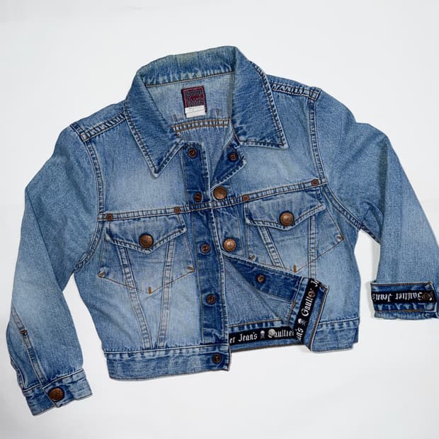 90‘s 장폴고티에 아카이브 크롭 데님자켓