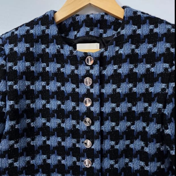 산드로 트위드 하운드투스 자켓 ~55