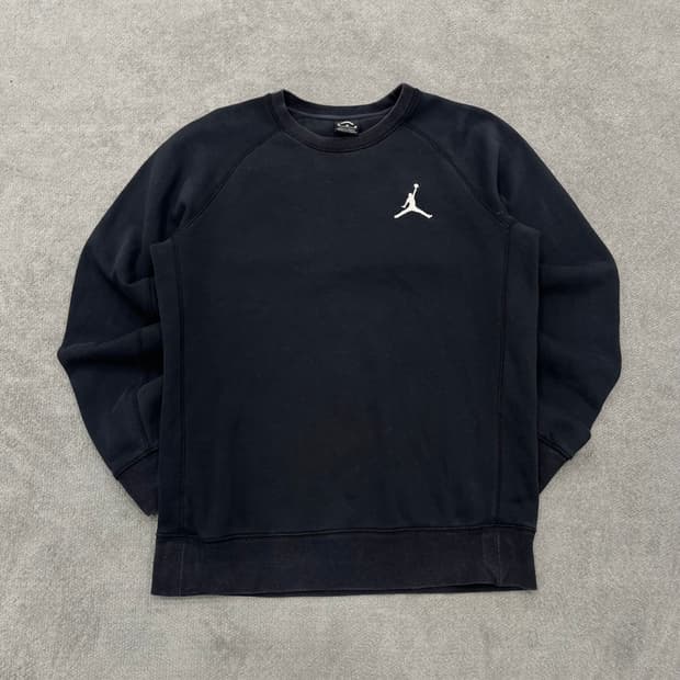 M 조던 블랙 맨투맨 티셔츠