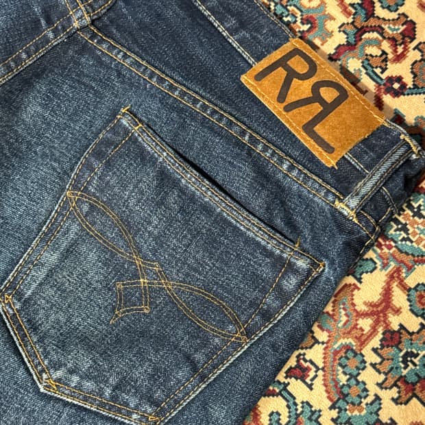 더블알엘 로우스트레이트 셀비지 데님팬츠 (30x30)