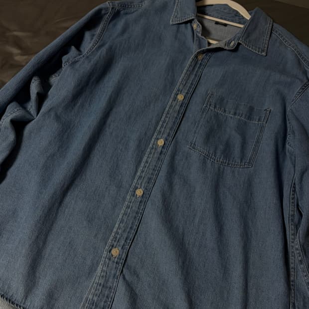 L) 유니클로 데님오버셔츠