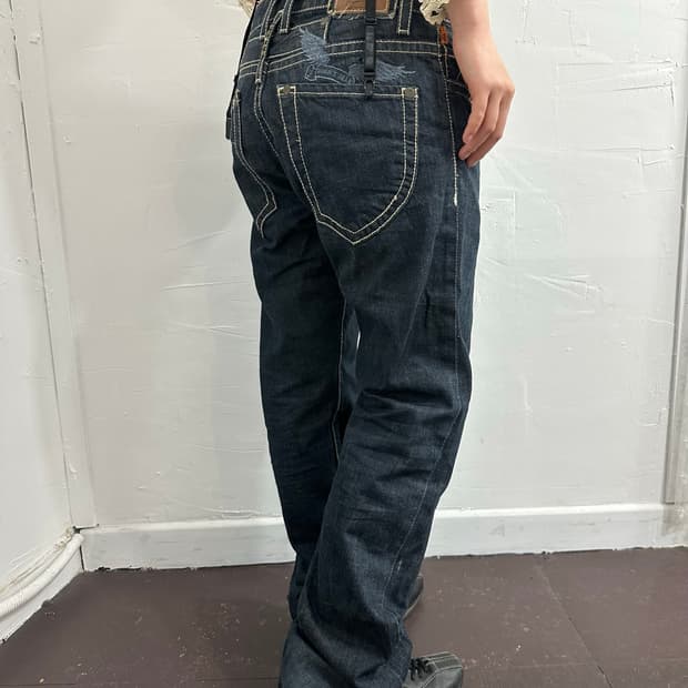 robins Jean wings denim pants