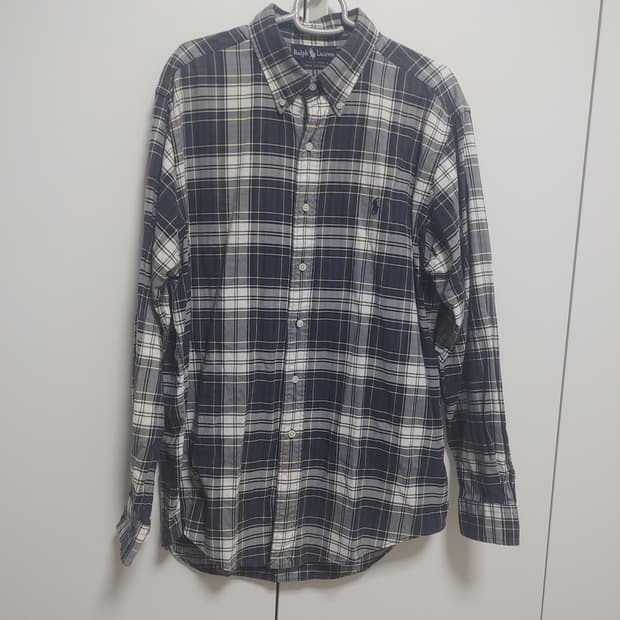 랄프로렌 폴로  남성 체크 남방-100사이즈