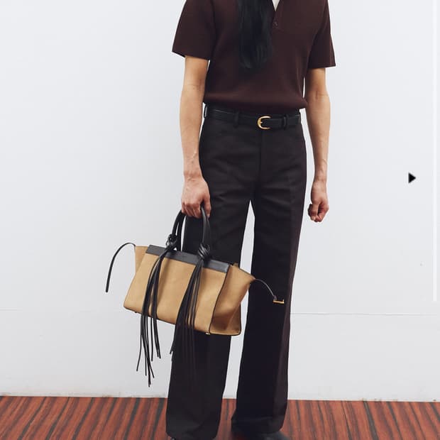 렉토 25ss 블렌드 와이드 플레어 팬츠 다크 브라운 M