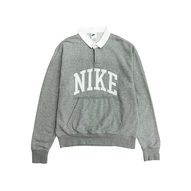 나이키 24FW 빅로고 럭비 긴팔 카라 티셔츠 롱슬리브 맨투맨 100 L