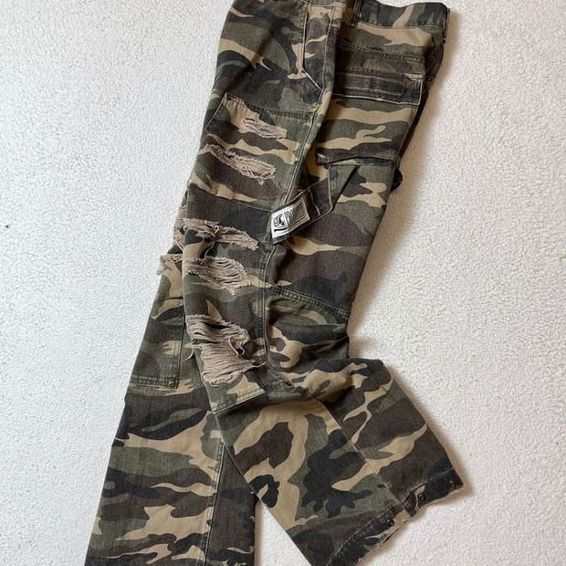 이티씨이 ETCE 24FW 더블니 디스트로이드 팬츠 PN7113