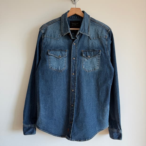 버카루(BUCKAROO) 웨스턴 데님 셔츠