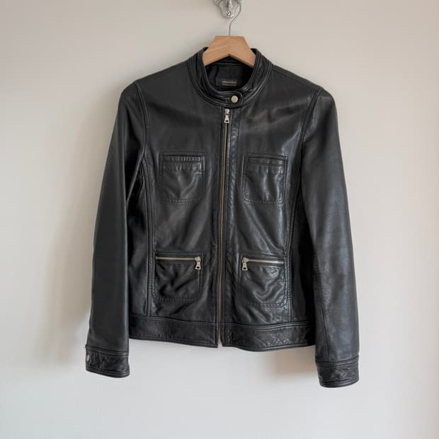 Pre owned 램스킨 레더 자켓