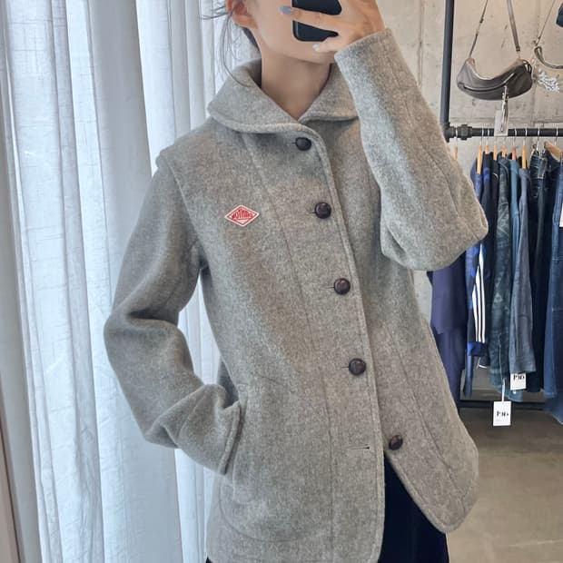 단톤 울 코트 그레이 38