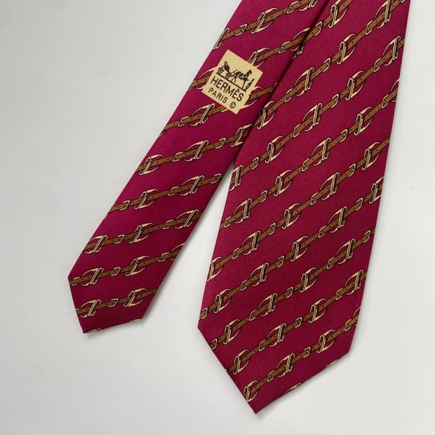 에르메스(HERMES) 명품 정품 넥타이 7.7cm