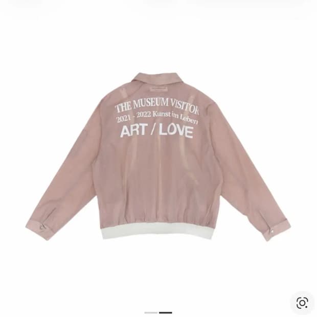 더뮤지엄비지터 윈드브레이커 핑크 XL 새상품급