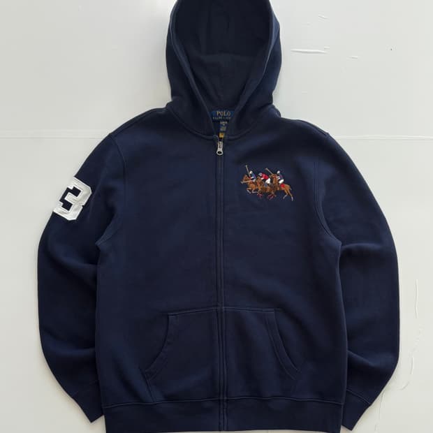 Polo 폴로랄프로렌 QR 빅로고 후드 집업