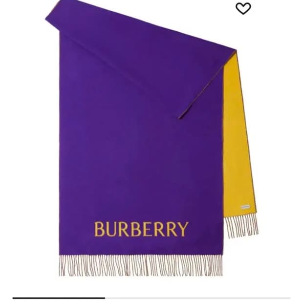캐시미어100 버버리 양면 머플러 숄 