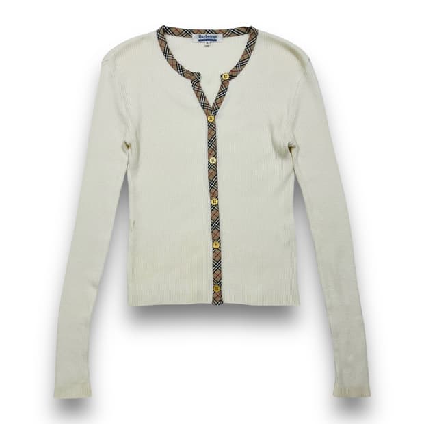 Burberry 90s Nova Check Slim Cardigan