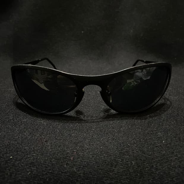 SunGear 빈티지 고글형 스틸 선글라스 (블랙)