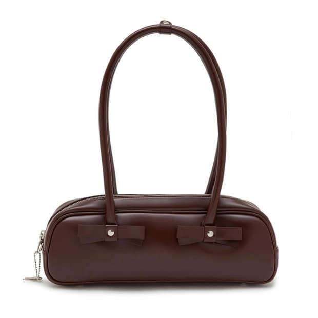 생긴스튜디오 바게트백 버건디