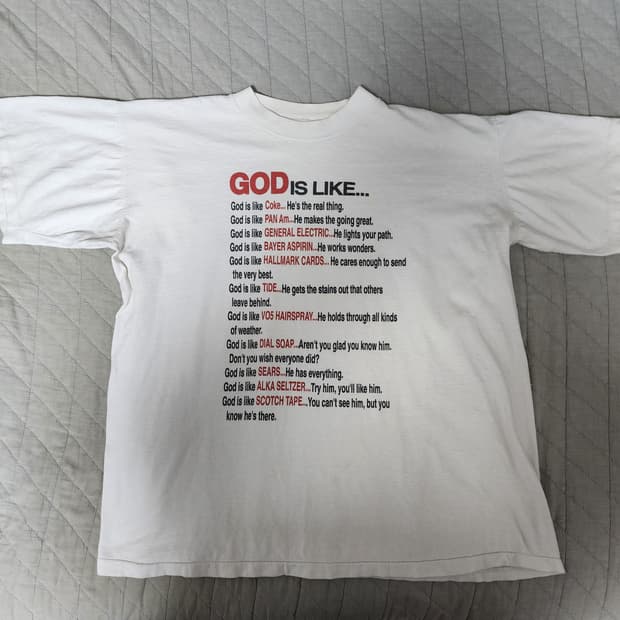 [XL] 90s 갓 이즈 라이크 JESUS 빈티지 티셔츠