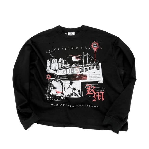 MJDx코인서울 325 롱슬리브 티셔츠 블랙 M