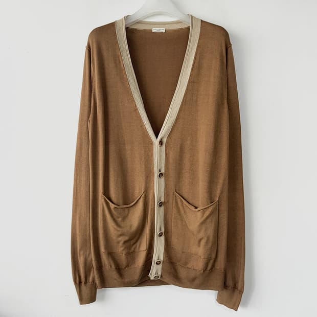 이태리 PAOLO PECORA 실크코튼 가디건